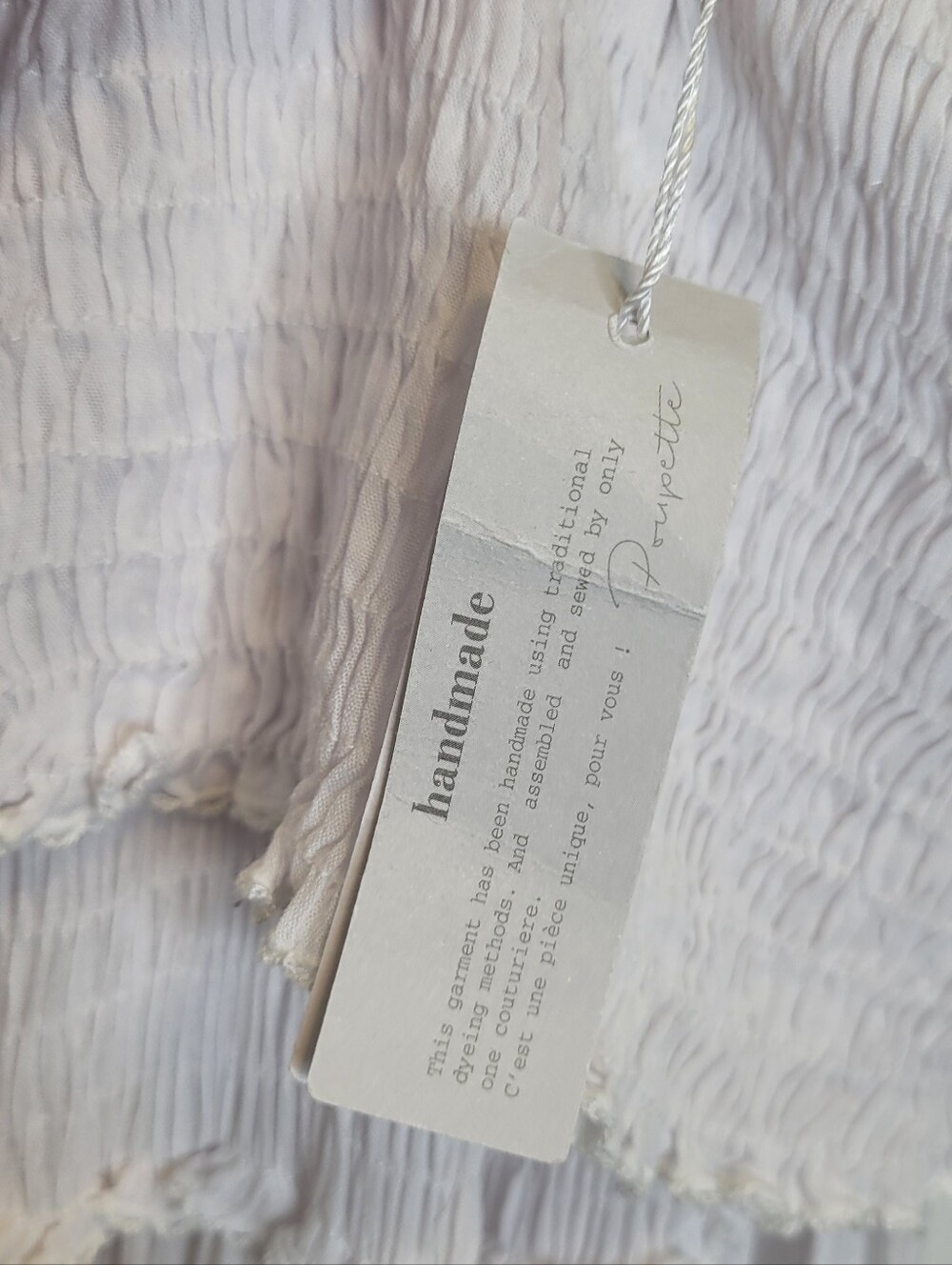 Poupette St Barth Soledad Smocked Midi Dress XS White - Picture 6 of 8